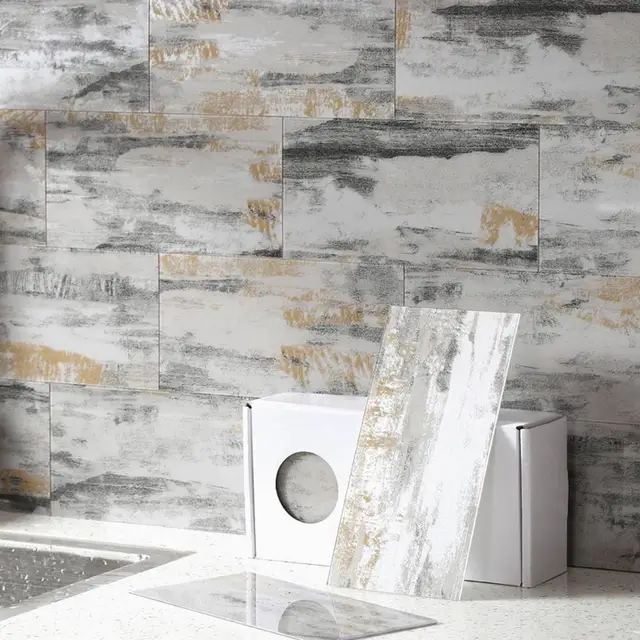 本物の Benice ピール スティックウォールタイル 5シート カララホワイト 防水 浴室用 剥がして貼れるキッチン バックスプラッシュ 大理石 壁紙 Hassoncaterers Com