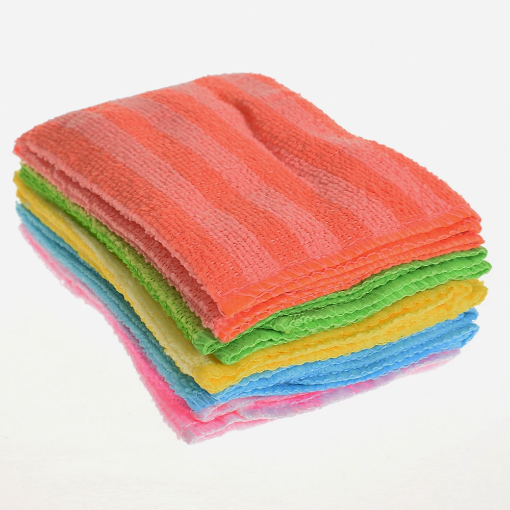 5 шт. салфетка для мытья посуды из микрофибры|kitchen cleaning wipes|bamboo fiber washing towelcleaning wipes |
