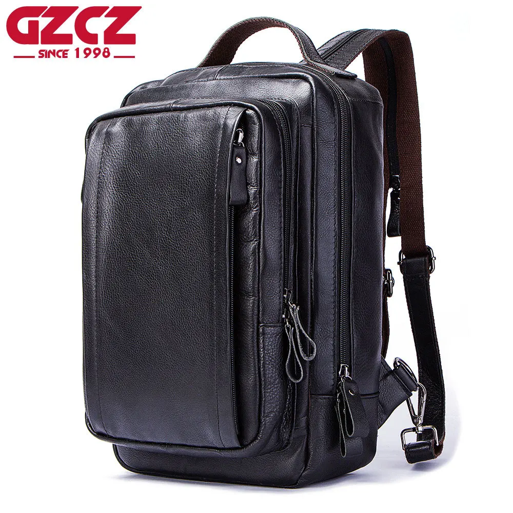 

2019 new men's shoulder bag European and American retro leather men's bag top layer leather travel backpack free shipping