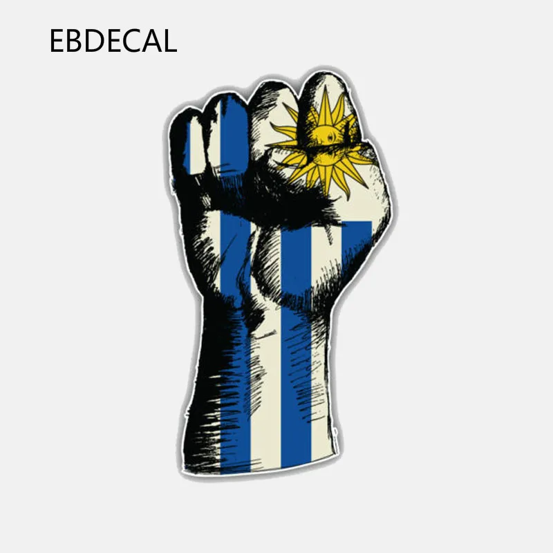 

EBdecal Car Uruguay World Flag Hand Window For Auto Car/Bumper/Window/Wall Decal Sticker Decals DIY Decor CT11761