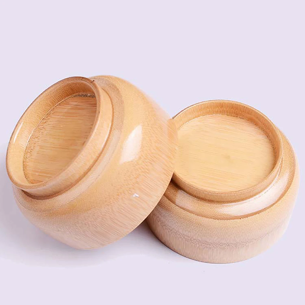 High Quality Creative Kitchen Chinese Bamboo Bowl Round Ecologic Spice Natural Handcrafted Wooden Dip Bowl Kitchen Gadget Set