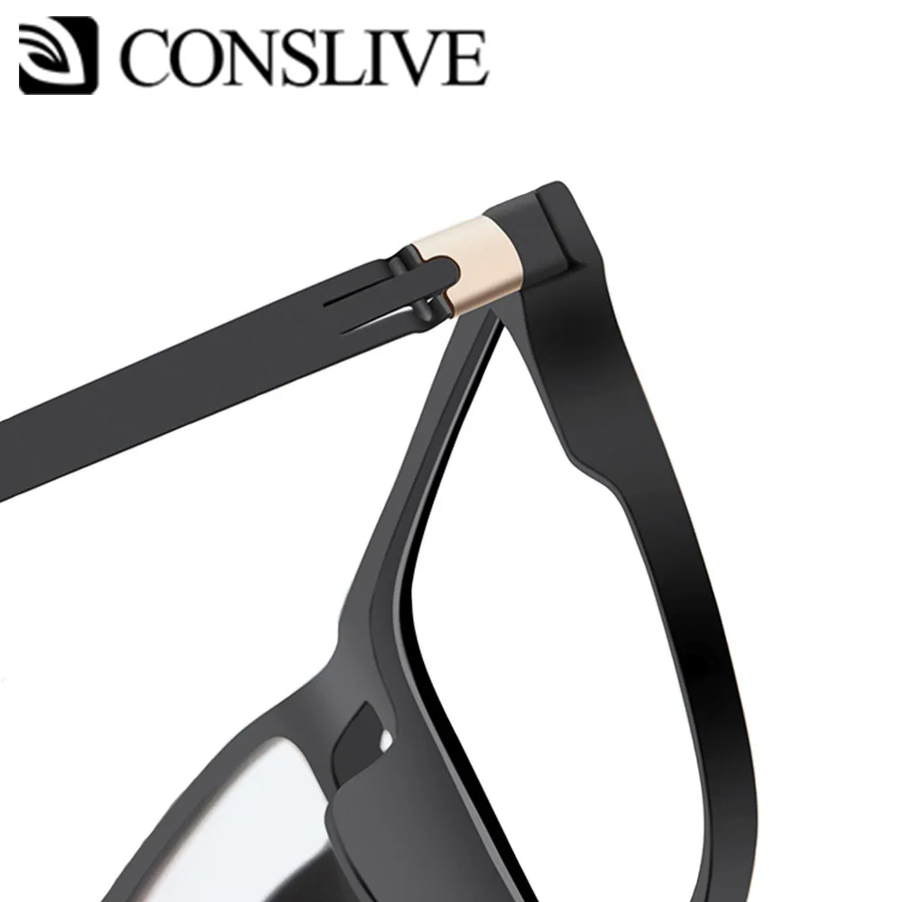 Оправа для мужских оптических очков резиновая титановая широкая мужчин очки