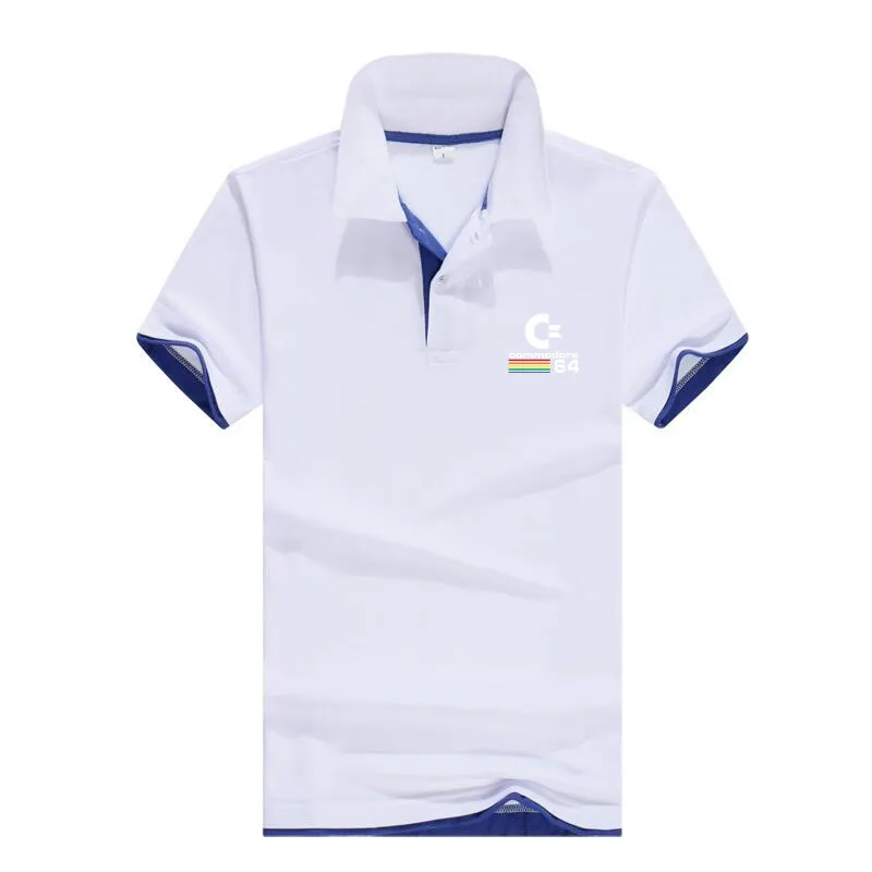 Деловые мужские брендовые рубашки поло для мужчин Desiger Polo Homme мужские летние повседневные рубашки с коротким рукавом, одежда, Майки golftennis Top - Цвет: White-Royalblue