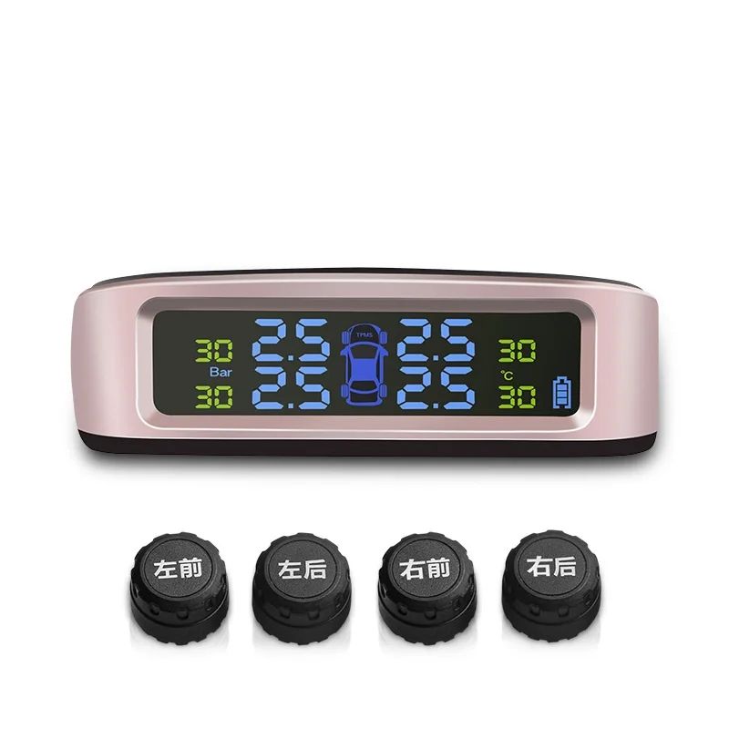 Внешний Солнечный TPMS автомобильный датчик давления в шинах монитор система отображения Предупреждение экономия топлива с 4 датчиками