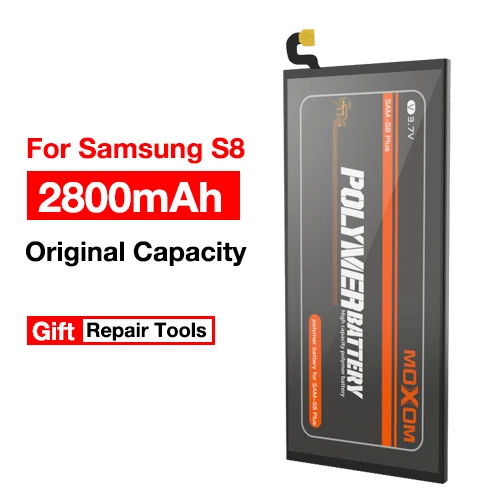 MOXOM Батарея для samsung GALAXY S6 edge Plus S6EDGE S7 S7EDGE S8 SM-G9200 SM-G9280 SM-G9300 SM-G9350 Замена Bateria - Цвет: For S8 2800mAh