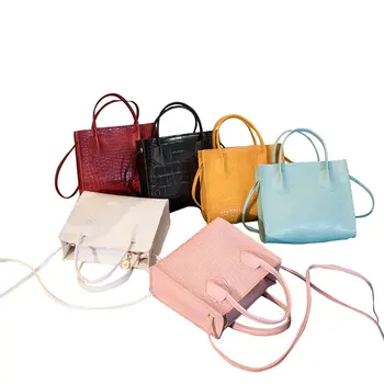 

New Ladies Single Shoulder Messenger Storage Bag Mini Square Bag Single Shoulder Messenger Bag Crocodile Pattern Storage Bag