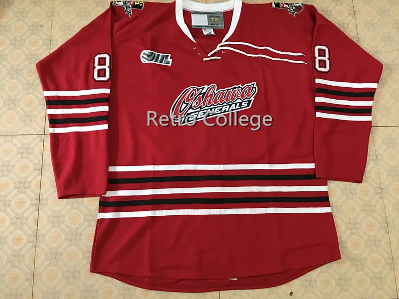 

Oshawa Generals #88 eric lindros Retro throwback Hockey Jersey Embroidery Stitched Customize any number and name