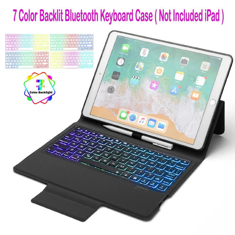 Чехол-клавиатура для ipad pro 10,5 чехол для ipad air 3 чехол для ipad 10,2 Bluetooth чехол-клавиатура для ipad pro 12,9