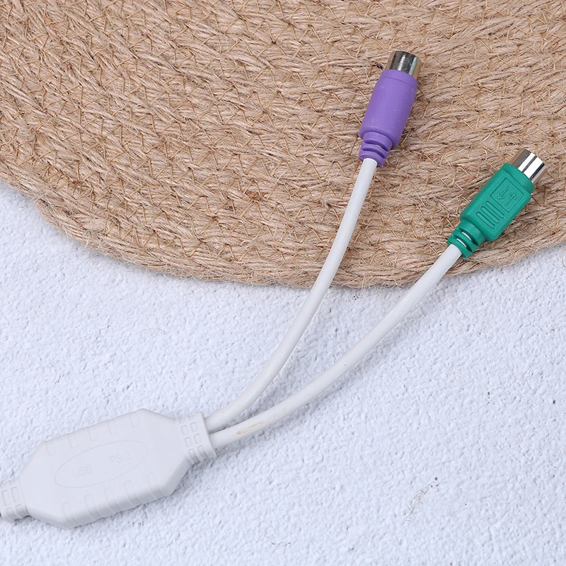 1pcs New For Keyboard Mouse Male To Female Cable Adapter Converter Use