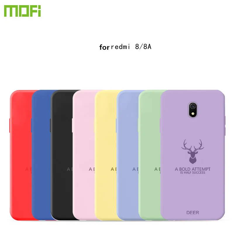 

MOFi case for Xiaomi Redmi 8A case cover Redmi 8 soft silicone tpu back shell housing shockproof 8 A fashion back case