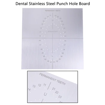 

Stainless Steel Punch Hole Board Dental Oral Care Teeth Whitening Positioning Template With Scale Clinic Lab Instrument Tool