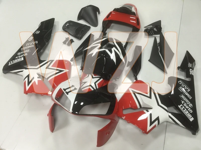 CBR600 RR 03 Обтекатели для Honda CBR600RR 04 черный красный Звезда обтекатель CBR 600RR 2003 2004