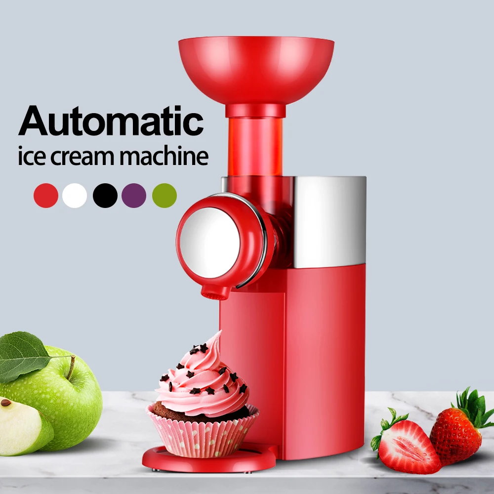 

JuneJour Mini DIY Electric Automatic Fruit Dessert Machine Fruit Ice Cream Machine For Home EU Plug,US Plug,UK Plug,AU Plug