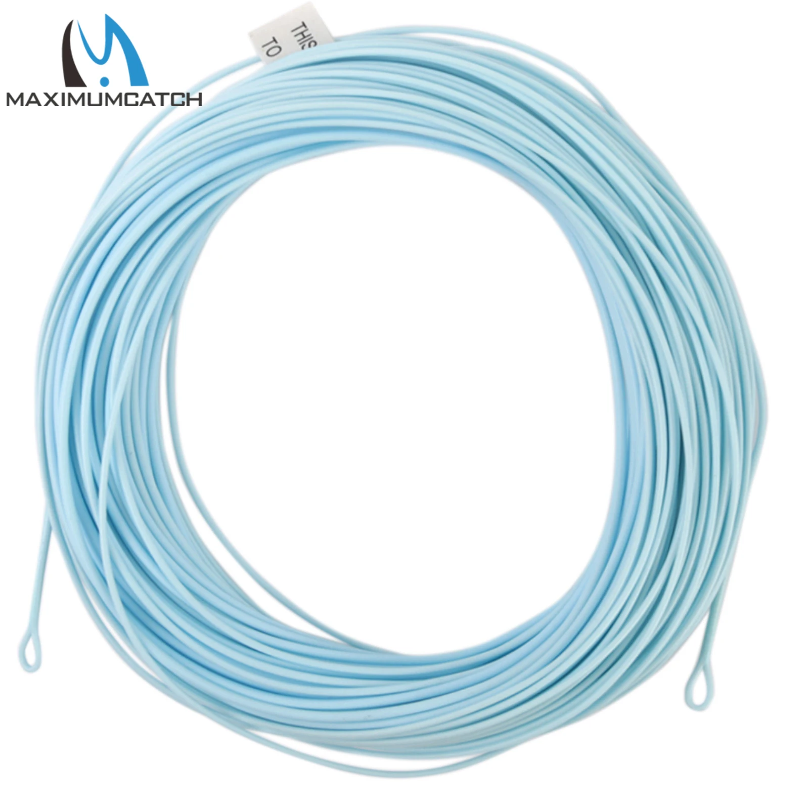 Maximumcatch Saltwater Weight Forward Fly Fishing Line 90FT 8-10wt 2 welded  Loops Floating Fly Line Sandy Blue Color