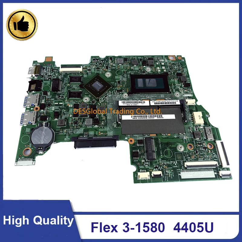 

For Lenovo Ideapad Flex 3-1580 1570 1470 Laptop Motherboard DDR3L 4405U CPU Mainboard100% Test Fast Shipping
