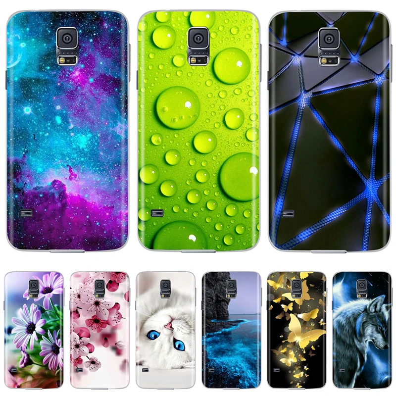 For Samsung Galaxy S5 Case S5 Mini Silicone Soft Tpu Back Case