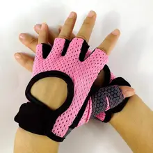 Для женщин и мужчин тренировки Бодибилдинг половина пальца руки протектор Профессиональный Мощность тяжелая атлетика фитнес перчатки