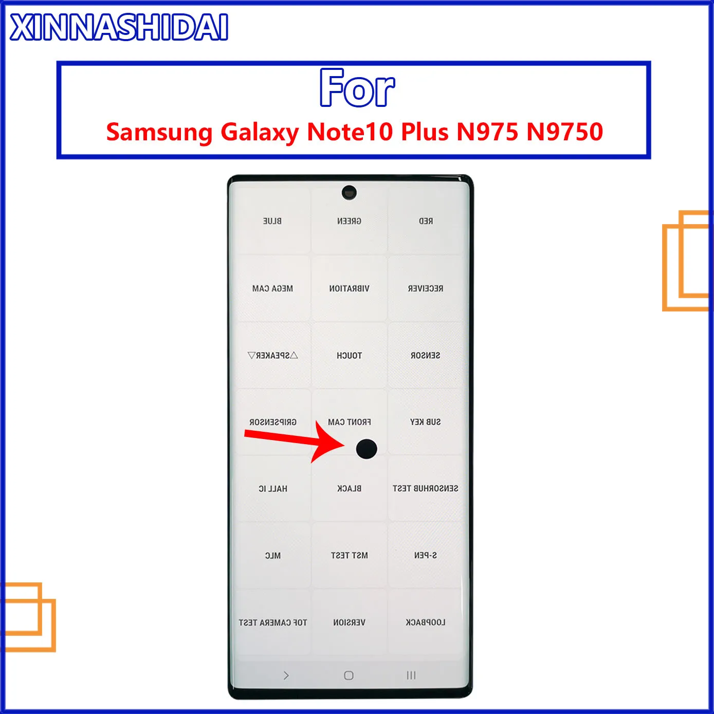 Оригинальный дисплей Note 10 Plus для Samsung Galaxy note10 plus ЖК-дисплей с сенсорным экраном и