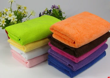 

12 pieces 25*25 cm Microfiber bath towel clean face body Set A34-12PC