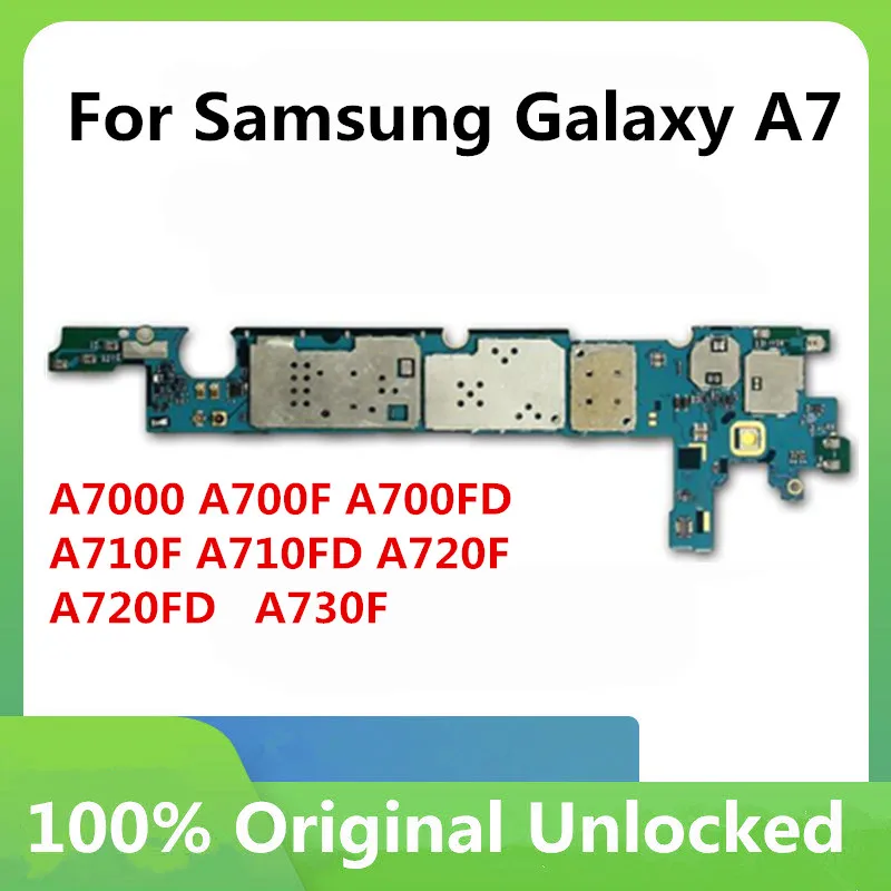Разблокированная оригинальная материнская плата для Samsung Galaxy A7 A7000 A700F A710F A710FD A720F