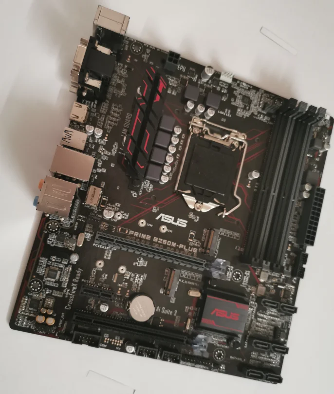 Материнская плата ASUS PRIME B250M-PLUS DDR4 LGA 1151 B250 рабочего Материнская плата 64 Гб USB2.0 USB3.0 USB3.1 конвертер-Переходник VGA DVI HDMI материнская плата