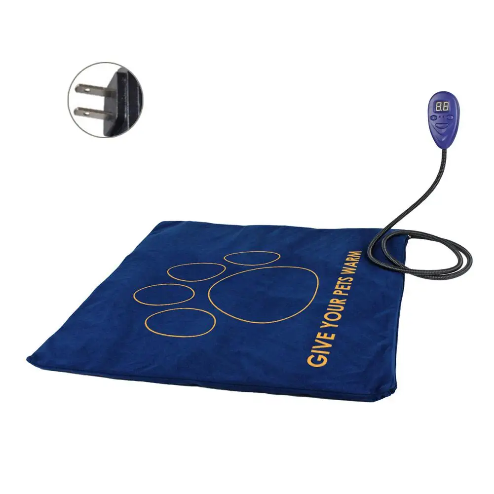 

Pet Heating Pad Dog Cat Indoor Warm Bed 7 Level Adjustable Temperature Replaceable Cover Waterproof Layer Pet Mat