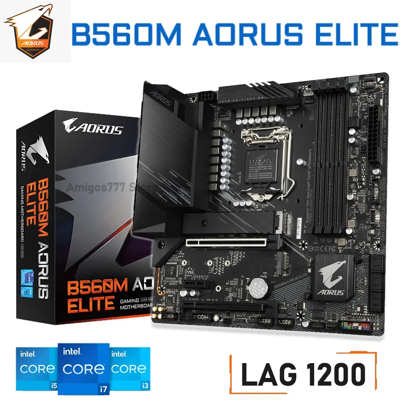 LGA 1200 Gigabyte B560M AORUS ELITE MotherboardMicro ATX Intel B560