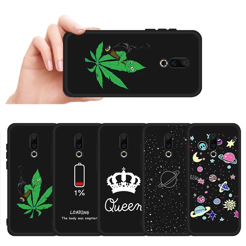 

Black Pattern Case For Meizu Note 9 8 16th 16 Plus X8 M6 M5 Note M5S M5C Silica gel Matte Cover Cases Phone Shell