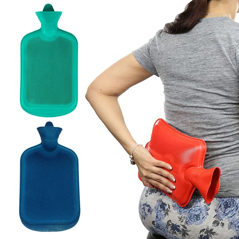 Thick Hot Water Bottles Portable Rubber Winter Warm Hot Water Bag Hand Warmer Girls Water Injection Hand Feet Warm Water Bottle