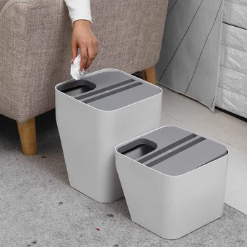

Kitchen Trash Can Stacked Sorting Trash Bin Recycling Bin Household Dry and Wet Separation Waste Bin Rubbish Bin for Bathroom