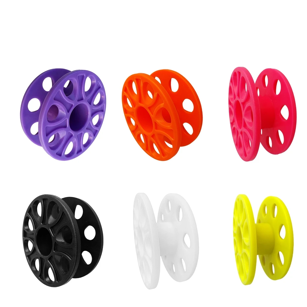 6 Pieces Scuba Diving Finger Reel Empty Guide Line Spool Water Sports Gear for Snorkeling Water Sports Underwater