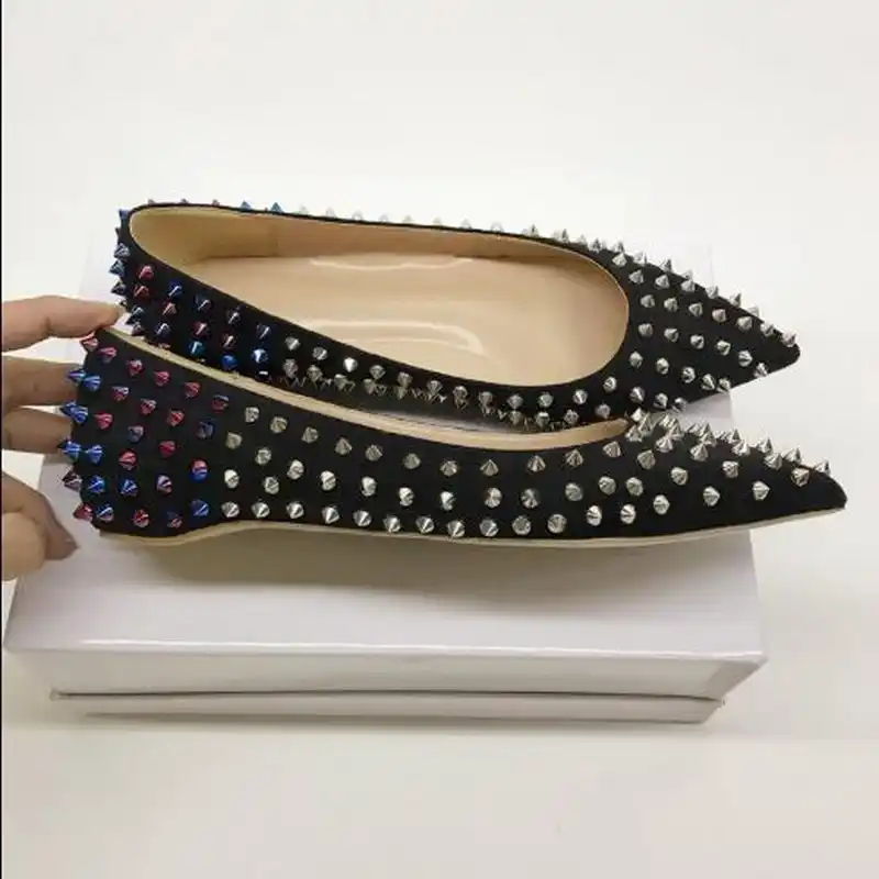 spiked flats womens