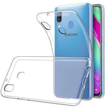 

Funda de gel TPU carcasa silicona para movil Samsung Galaxy A40 Transparente