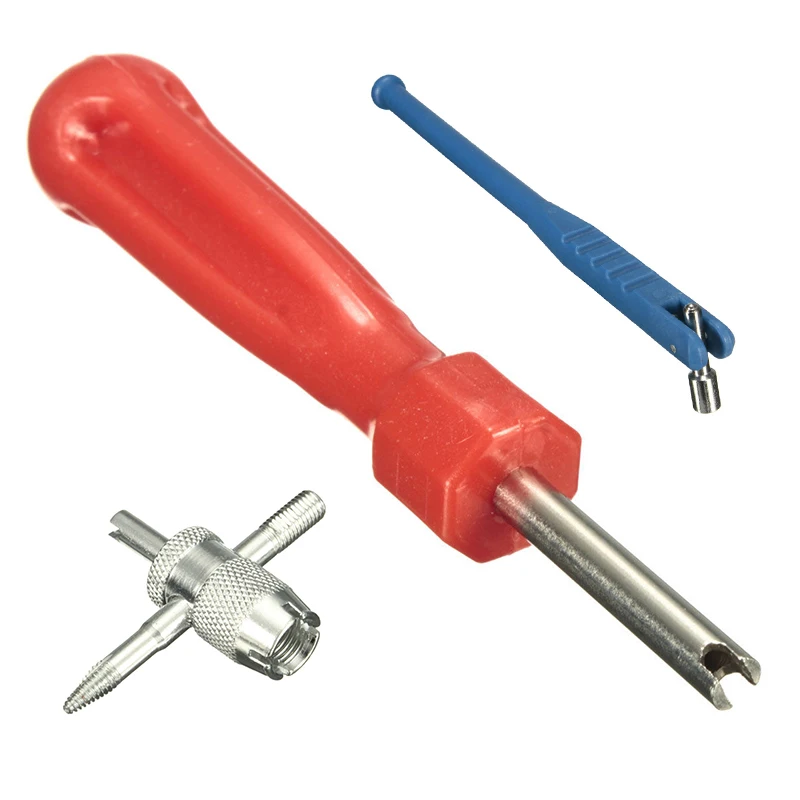 Авто Автомобиль Мотоцикл и велосипед шины клапан стволовых Съемник Core Remover Repair Tool Kit