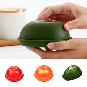 

Creative Kitchen Refrigerator Vegetable Fruits Crisper Containers Onion Avocado Tomatoes Lemon Fresh Storage Box