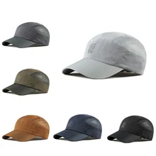 Летняя кепка, тонкая, быстро сохнет, полиэстер, Спортивная, новая, сетчатая, для спорта на открытом воздухе, дышащая, головной убор, регулируемая застежка сзади