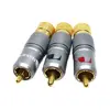 10 мм RCA разъем позолоченный медный Замок Без припоя Nakamichi коаксиальный разъем гнездо адаптер Комплект ► Фото 2/6