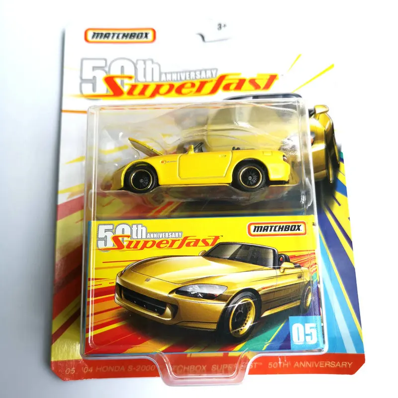 SUPER FAST-5 HONDA Спичечный бокс для автомобиля, супер быстрый VOLKSWAGEN HONDA Corvette, 50-летний коллекционный выпуск, металлическая литая модель автомобиля, детские игрушки, подарок - Цвет: SUPER FAST-5 HONDA