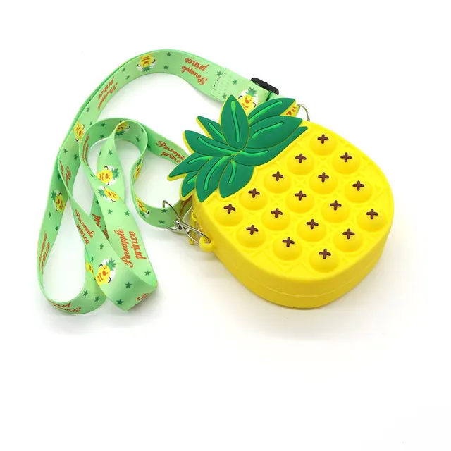 New Popit Mini Money Wallet Fingertip Toys Push Bubble Popite Pendant Bag Hot Sale Adult Decompression Toys Children Anti-Stress 0132-H