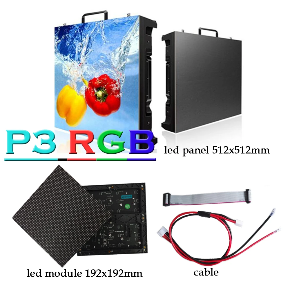 

RGB 64X64 led module p3 indoor led display video wall module panel 192x192mm SMD2121 full color indoor Advertising panel