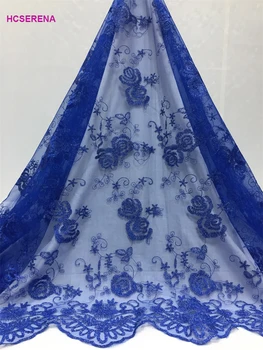 

French Mesh net lace 2020 Nigerian lace fabrics,African Embroidered tulle Lace Fabrics for wedding dress.free shipping Nigerina