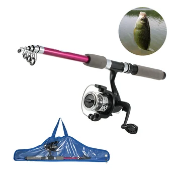 

Children's 1.8m Fishing Rod Reel Combo Full Kit Kids' Rod+Casting Fishing Reel+Fish Bag Set For Children Fishing Tackle Peaca