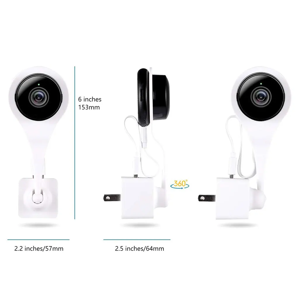 США Plug AC Outlet Mount 360 градусов Поворотный Настенный кронштейн держатель для гнезда Cam крытый и Drop Cam Pro Аксессуары для камеры