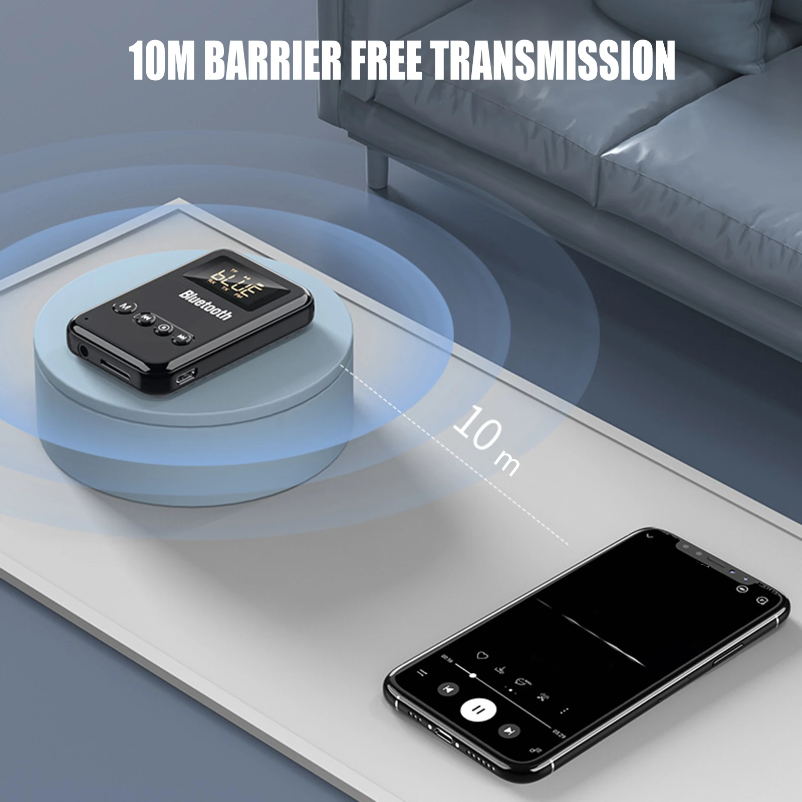 Bluetooth 5 0 Receiver Transmitter Stereo Music Car FM Transmitter Headphones Speakers Adapter Supporting TF Card