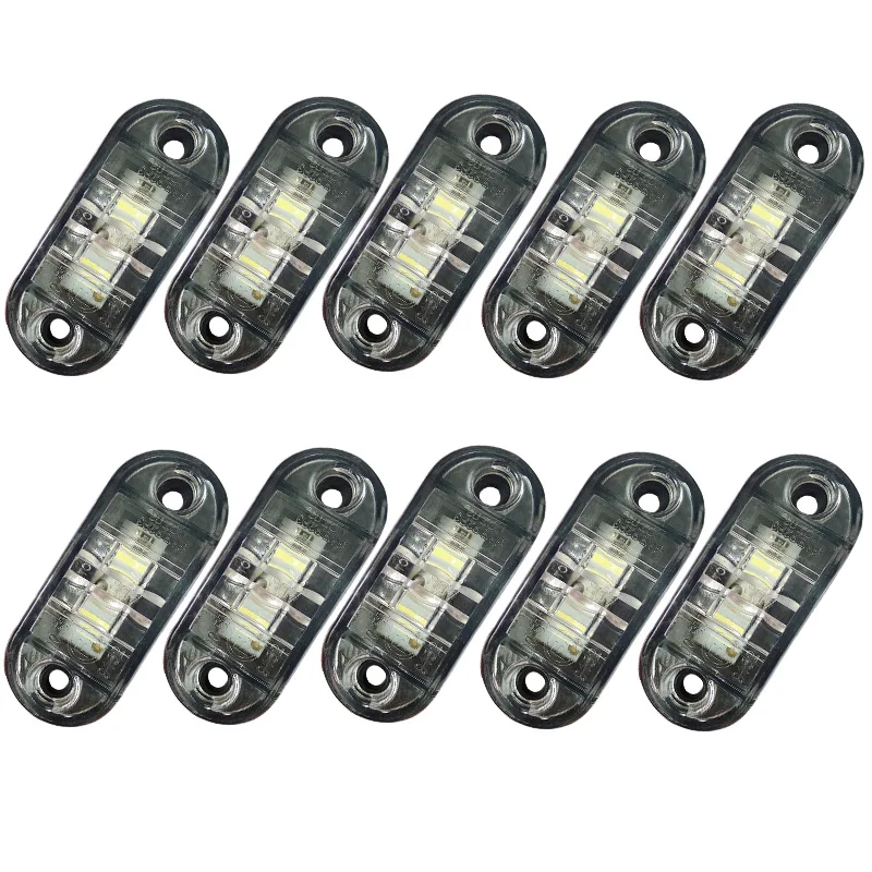 Led marker lights led tail lights led warning lights 10Pcs 12V 24V LED side marker lights car external lights warning tail light auto trailer truck lorry lamps
