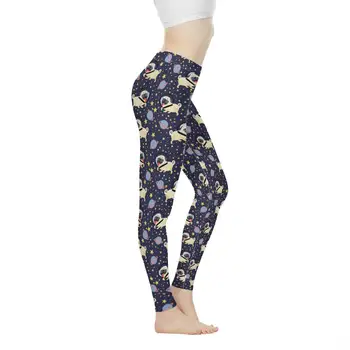 

Doginthehole Galaxy Space Animals Dogs Causal Legging Fitness Feminia Women Gym Leggings Stretchy Trousers Plus Size Spodnie