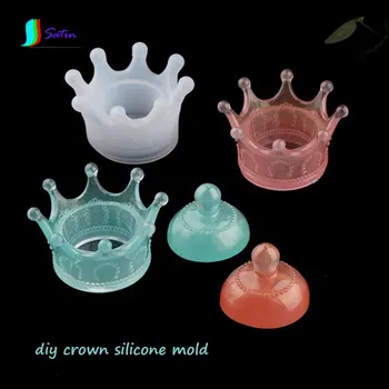 

Diy Birthday Party Gift Hat Headwear Tool Diy White Plastic Crown Silicone Shape Mold 2pcs/set S0561L