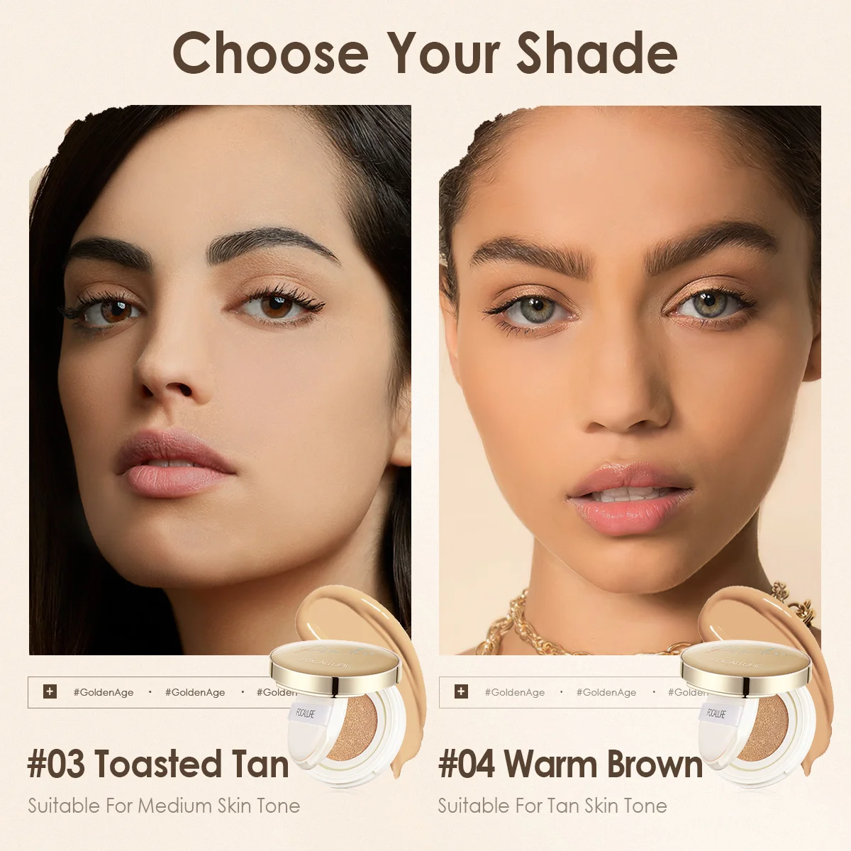 Makeup Concealer FOCALLURE Air Cushion Poreless BB Cream Waterproof Long Lasting Brighten Face Matte Foundation Cosmetics With Puff