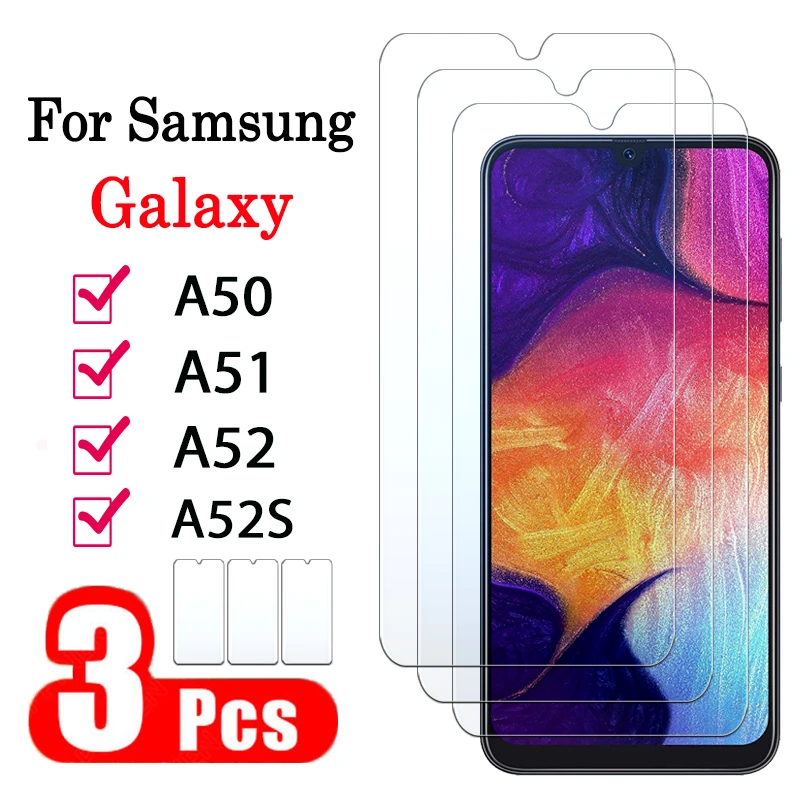 best phone screen protector 3 Lớp Kính Bảo Vệ Cho Sansung Samsung Galaxy А50 A51 A52 A52s 50 51 52 52S 4G 5G Kính Cường Lực Bảo Vệ Màn Hình Kính Cường Lực mobile screen guard