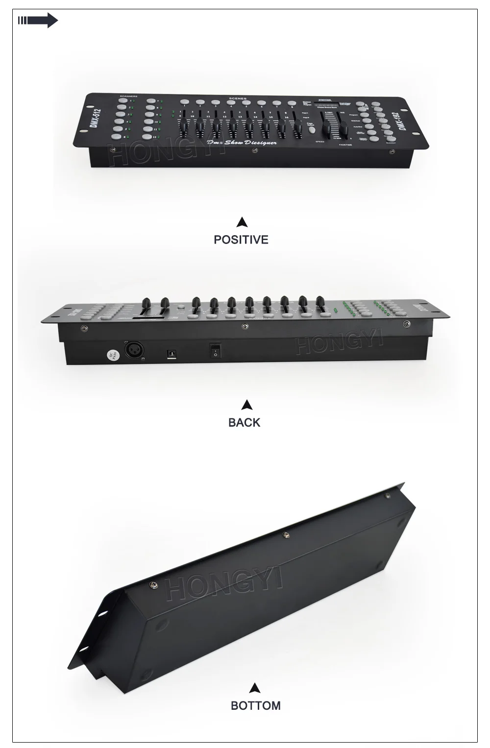 Description Picture 5 of itemGaoFei DMX192 Controller Dj Equipment Dmx512 Console Stage Lighting For Led Par Moving Head Spotlights RGBW Beam Wash Equipment